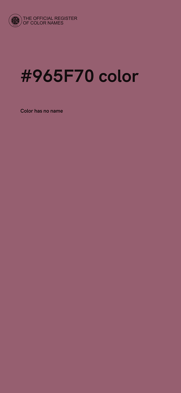 #965F70 color image