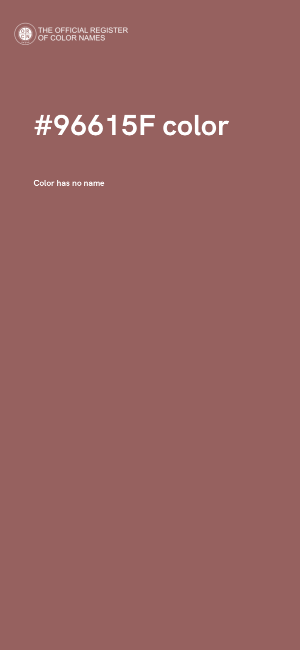 #96615F color image