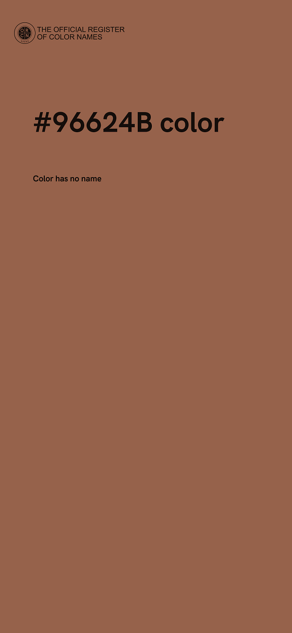 #96624B color image