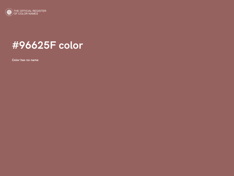 #96625F color image