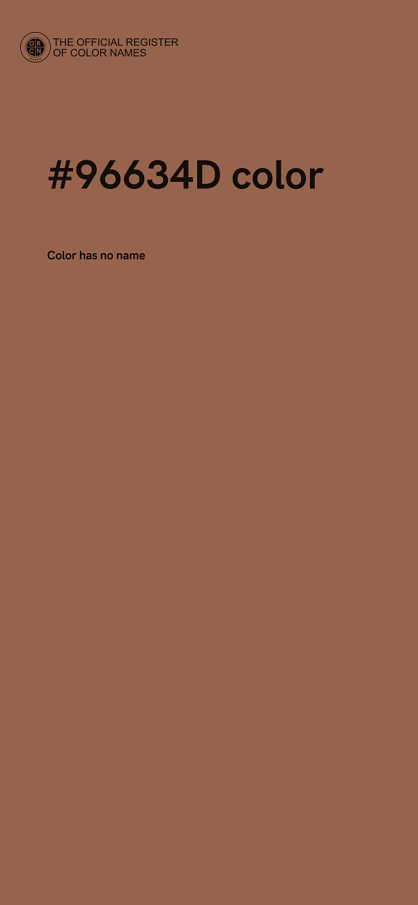 #96634D color image