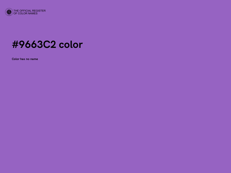 #9663C2 color image