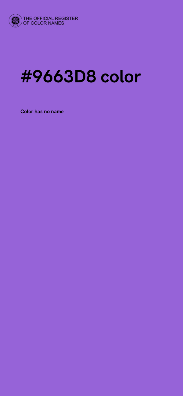 #9663D8 color image