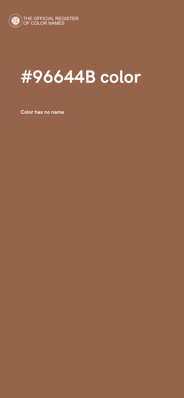 #96644B color image