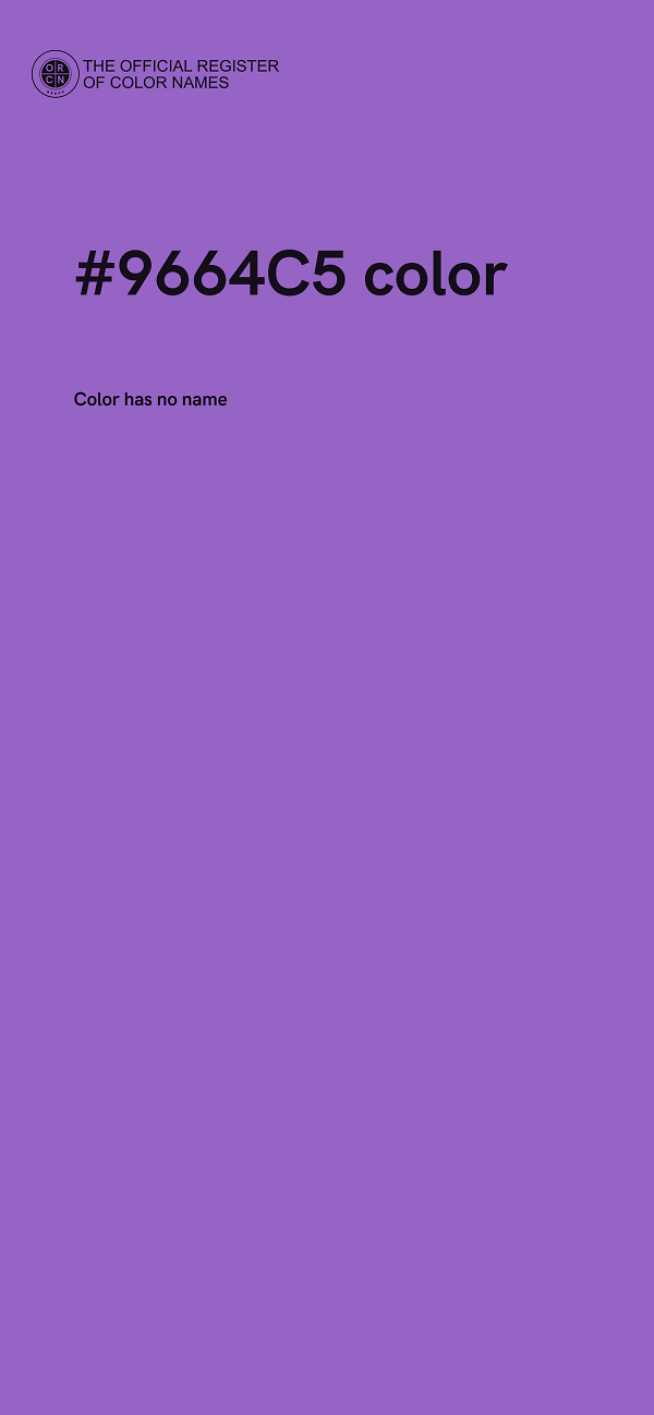 #9664C5 color image