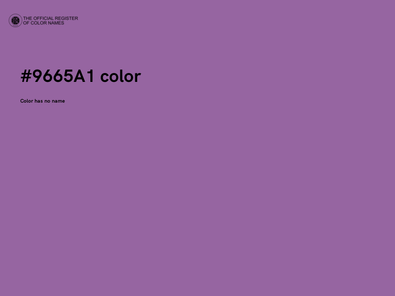 #9665A1 color image
