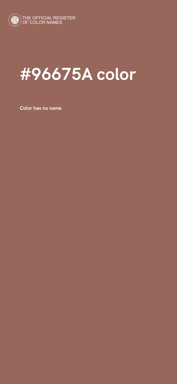 #96675A color image