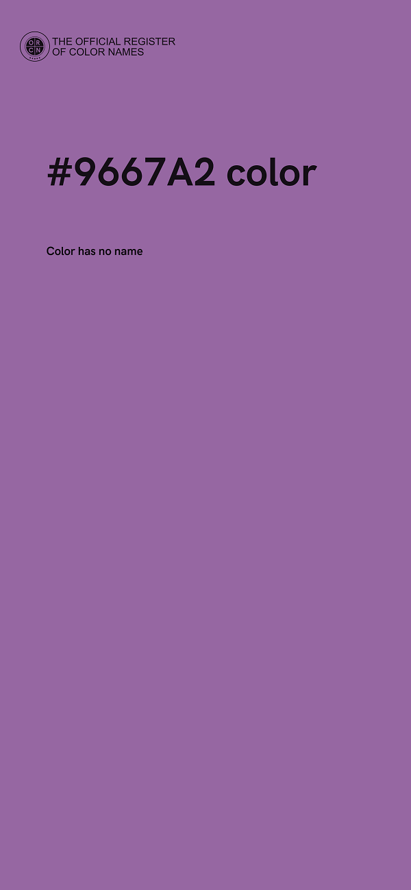 #9667A2 color image