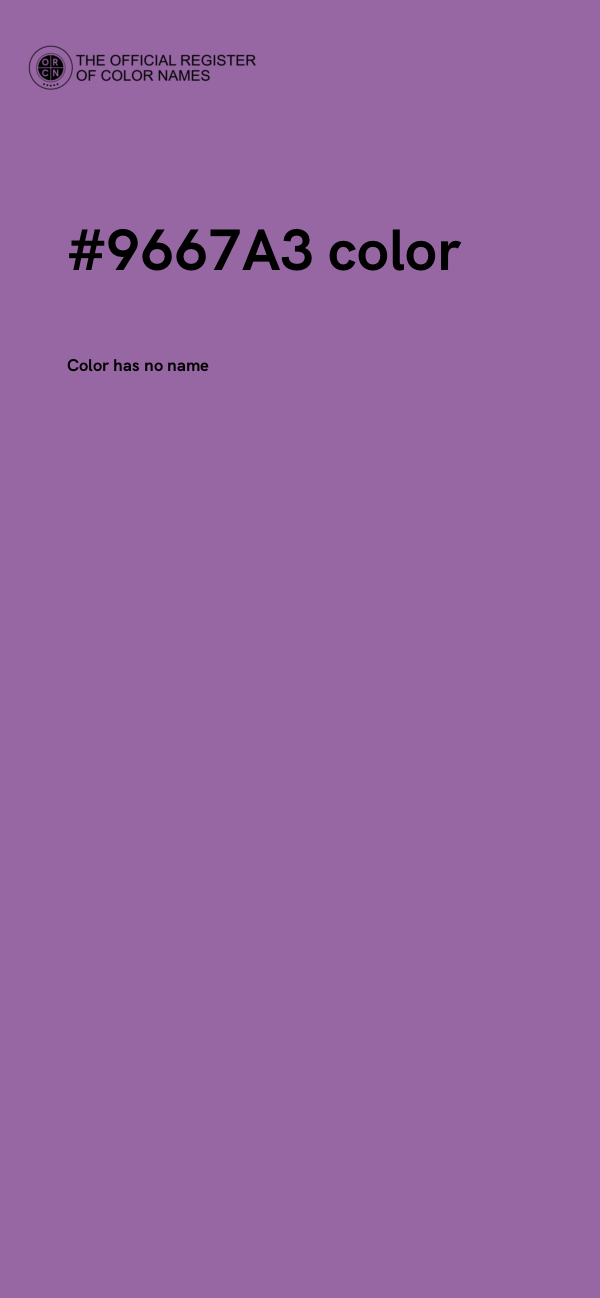 #9667A3 color image