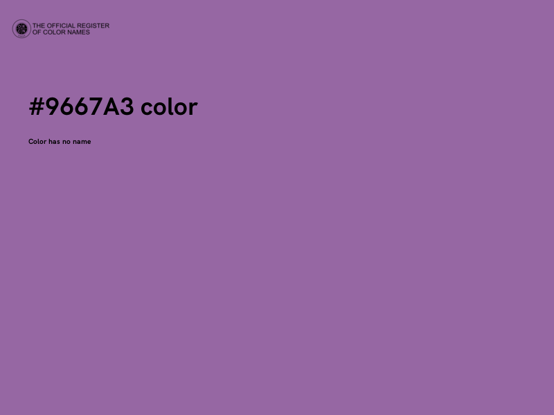 #9667A3 color image