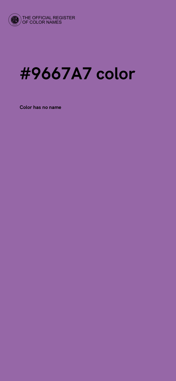 #9667A7 color image