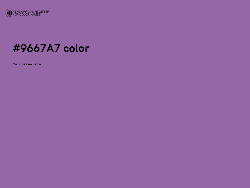 #9667A7 color image