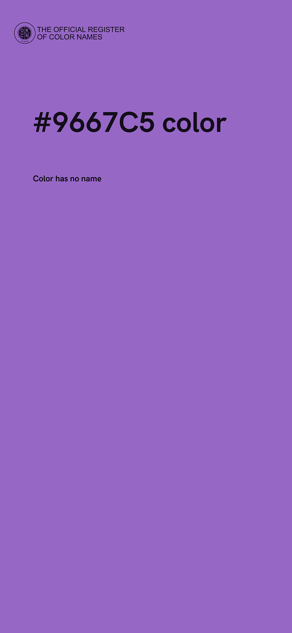 #9667C5 color image