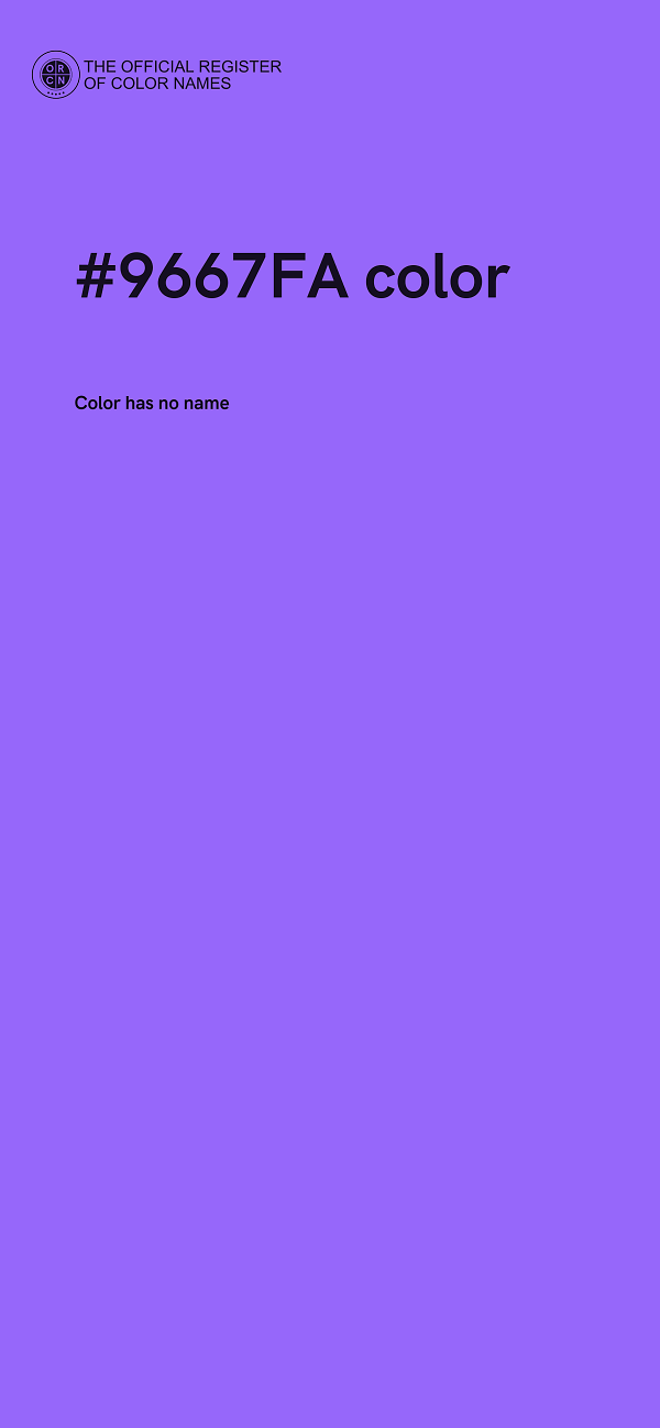 #9667FA color image