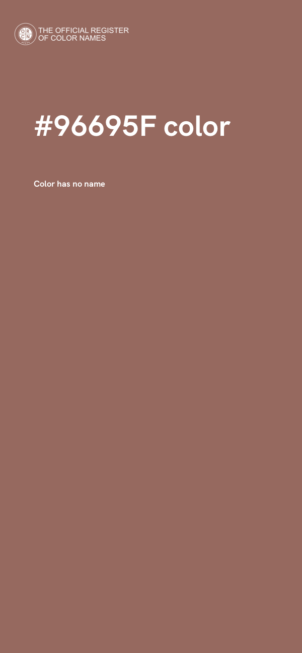 #96695F color image