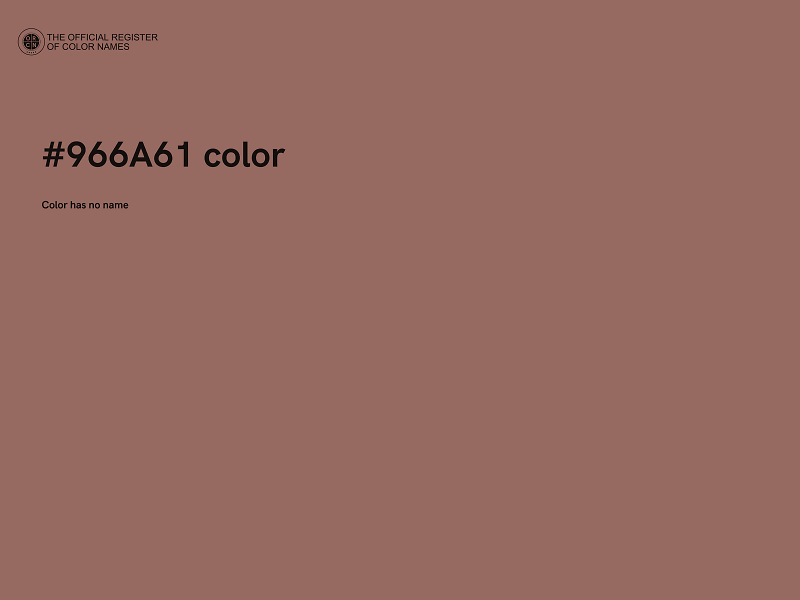 #966A61 color image