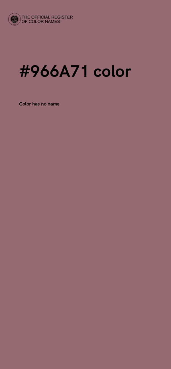 #966A71 color image