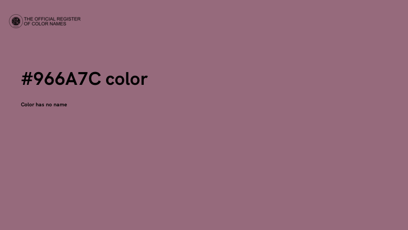 #966A7C color image