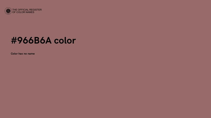 #966B6A color image