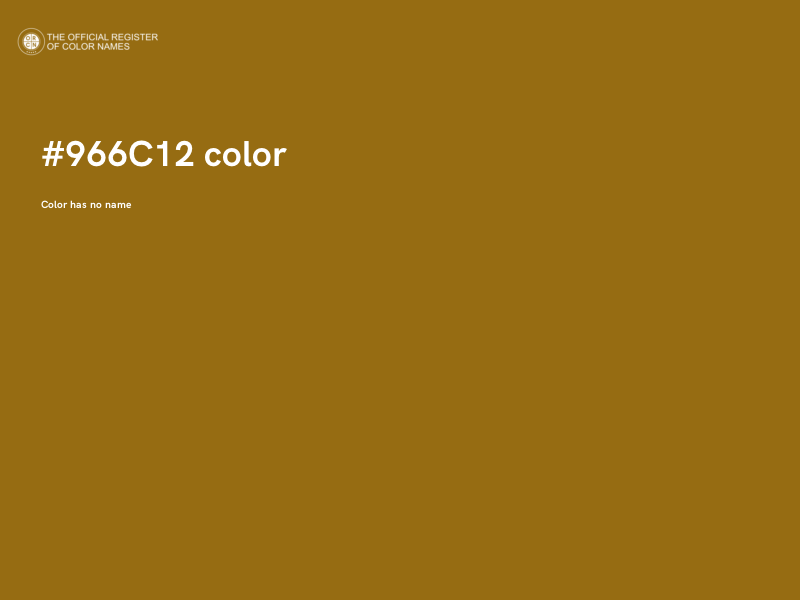 #966C12 color image