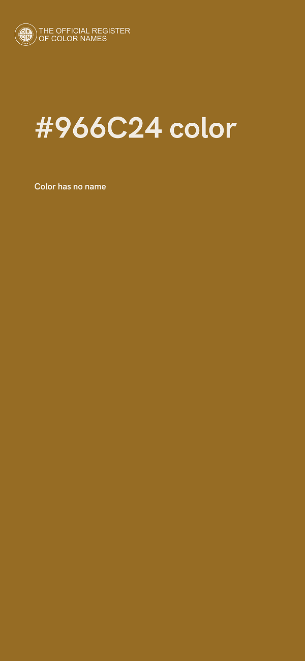#966C24 color image