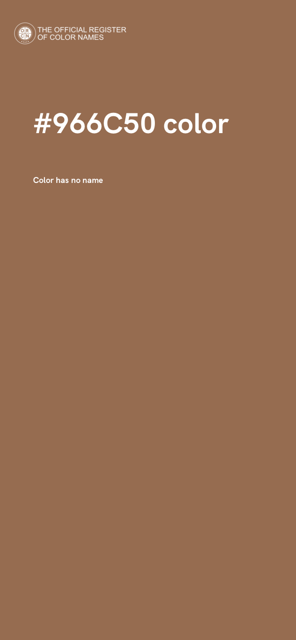 #966C50 color image