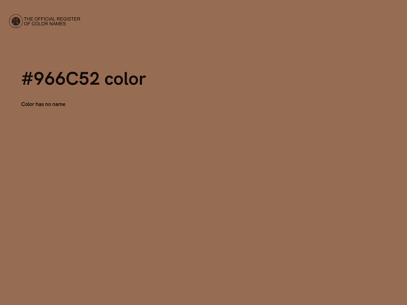 #966C52 color image