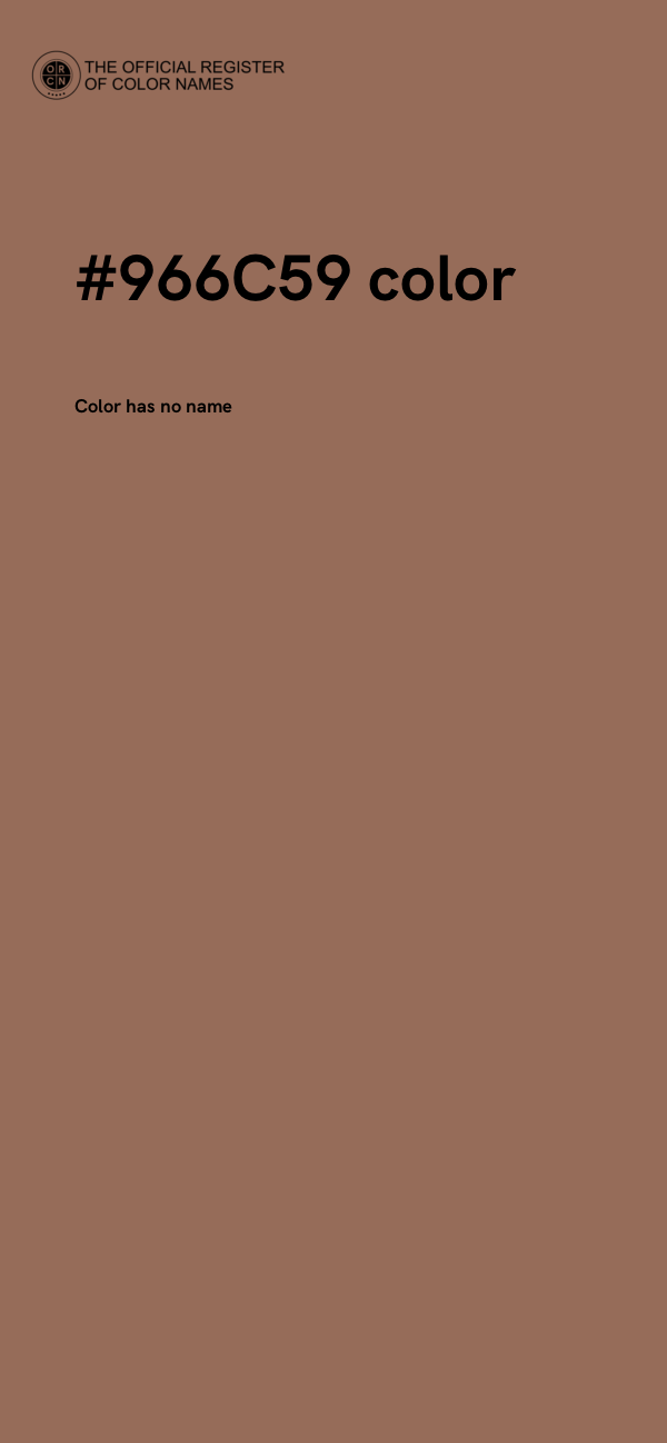 #966C59 color image