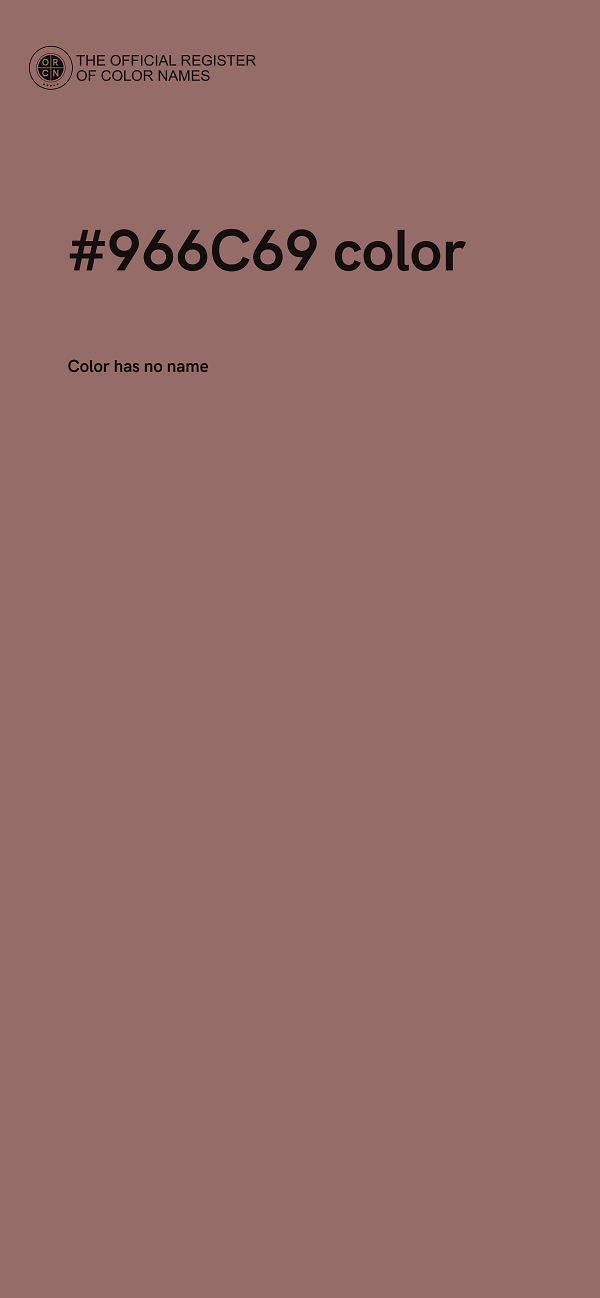 #966C69 color image