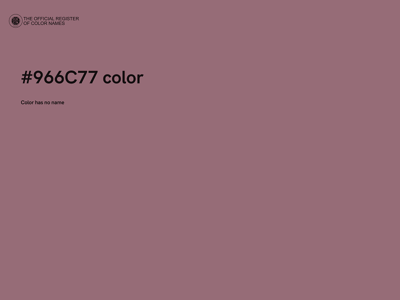 #966C77 color image