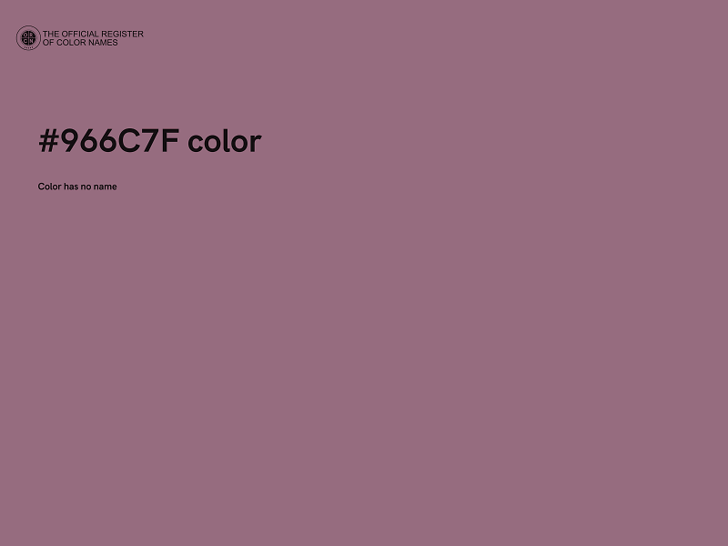 #966C7F color image