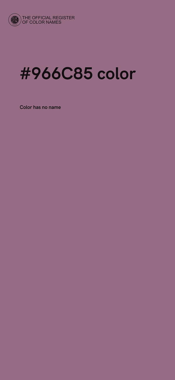 #966C85 color image