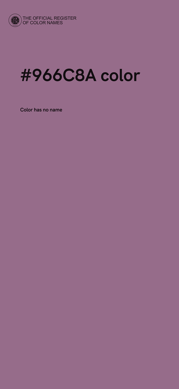 #966C8A color image