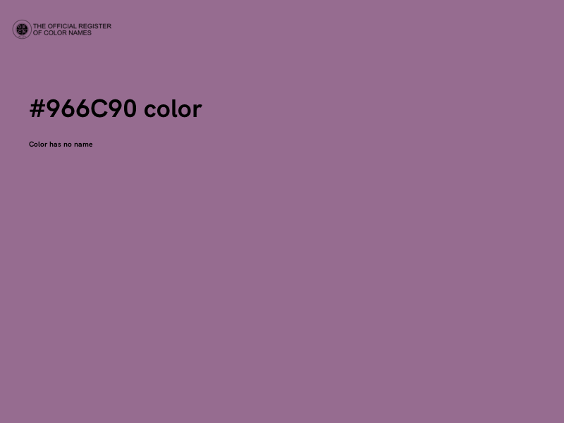 #966C90 color image