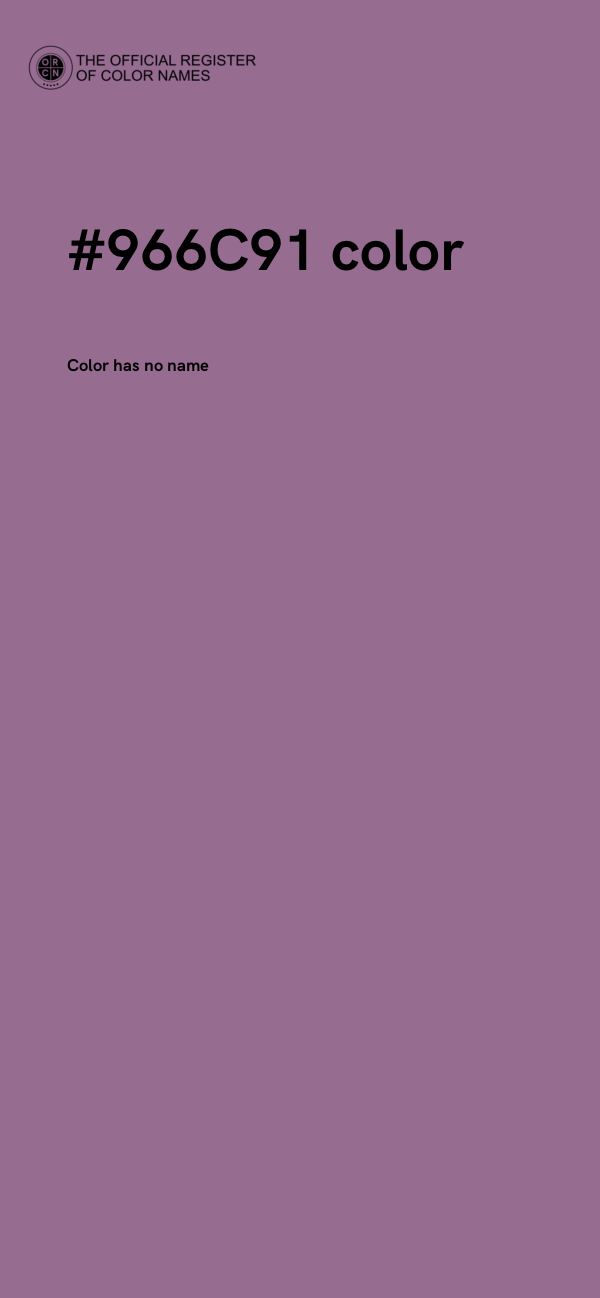 #966C91 color image