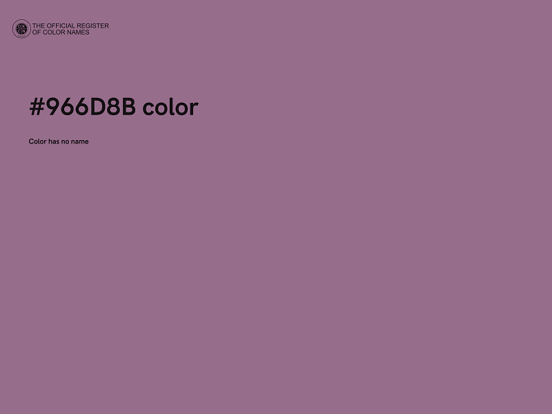 #966D8B color image