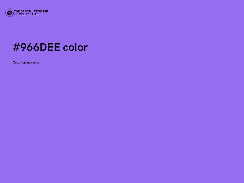 #966DEE color image