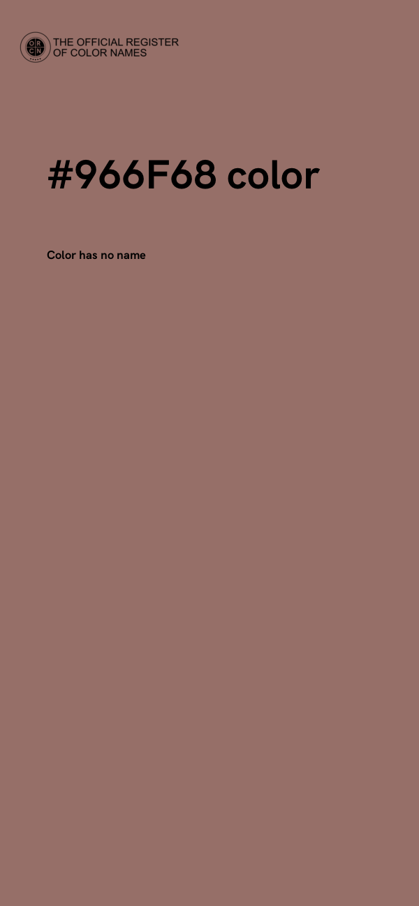 #966F68 color image