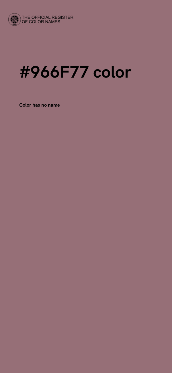 #966F77 color image