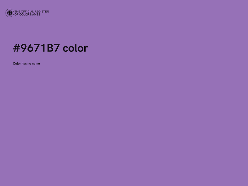 #9671B7 color image