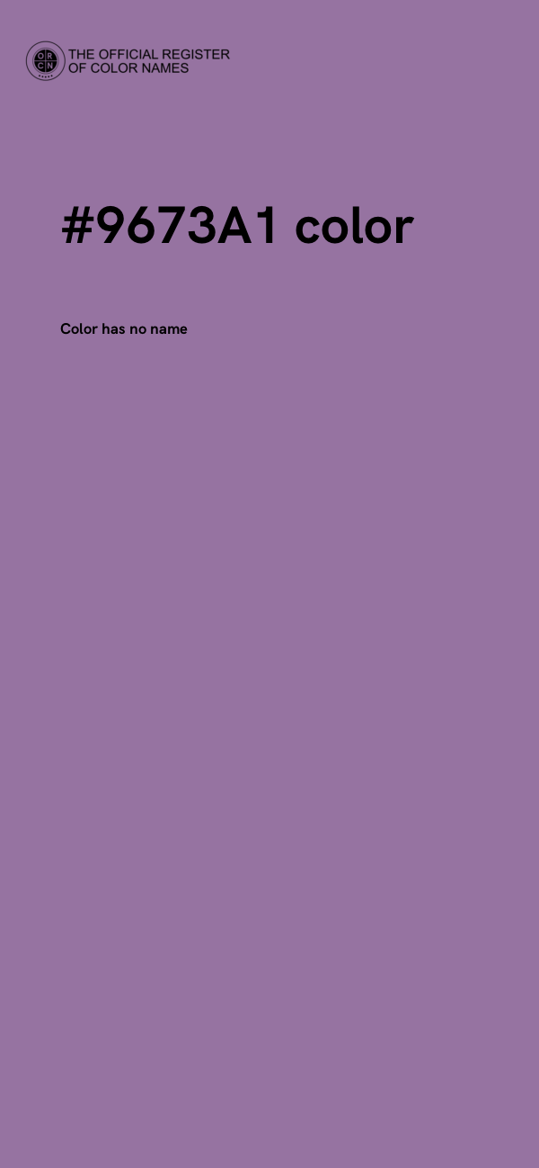 #9673A1 color image