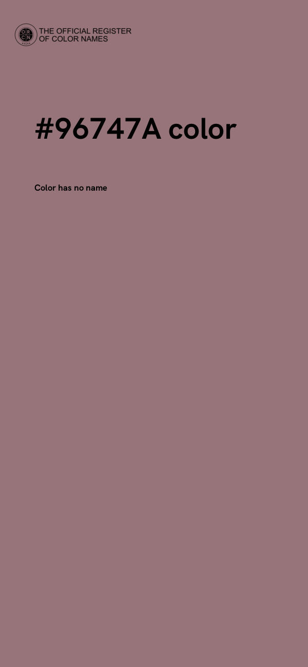 #96747A color image