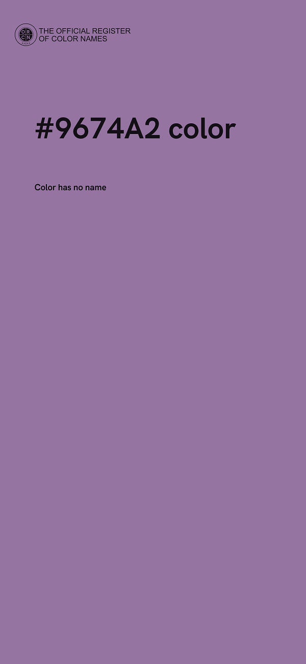 #9674A2 color image