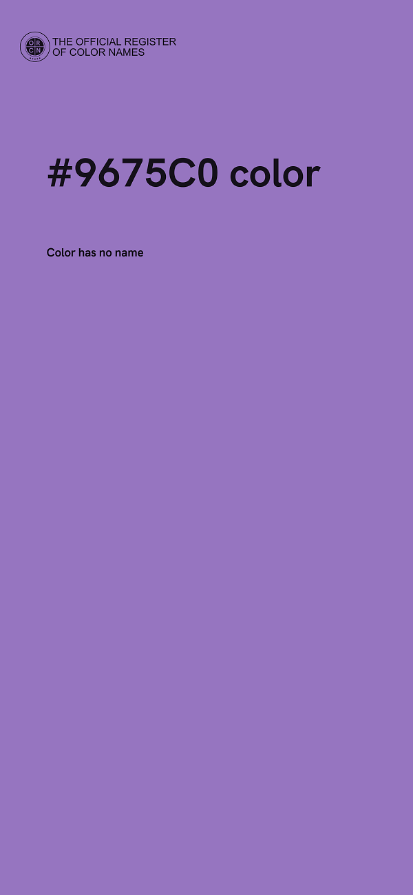 #9675C0 color image