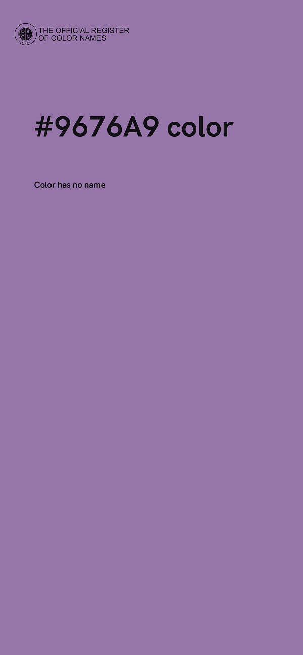 #9676A9 color image