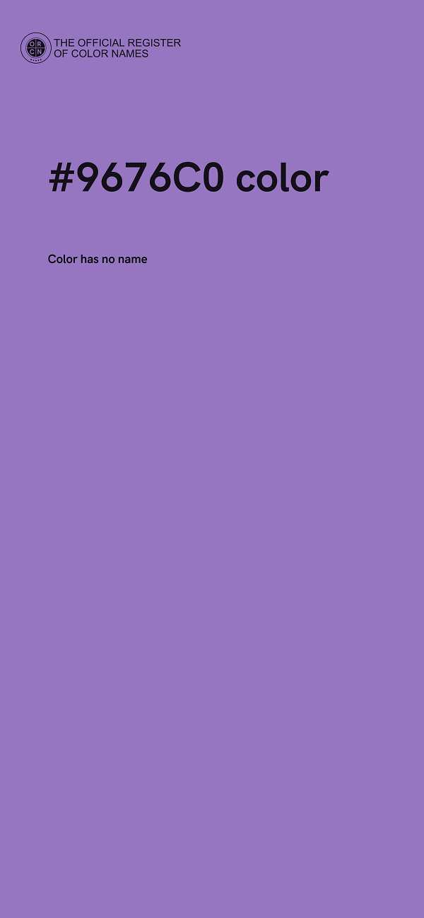 #9676C0 color image