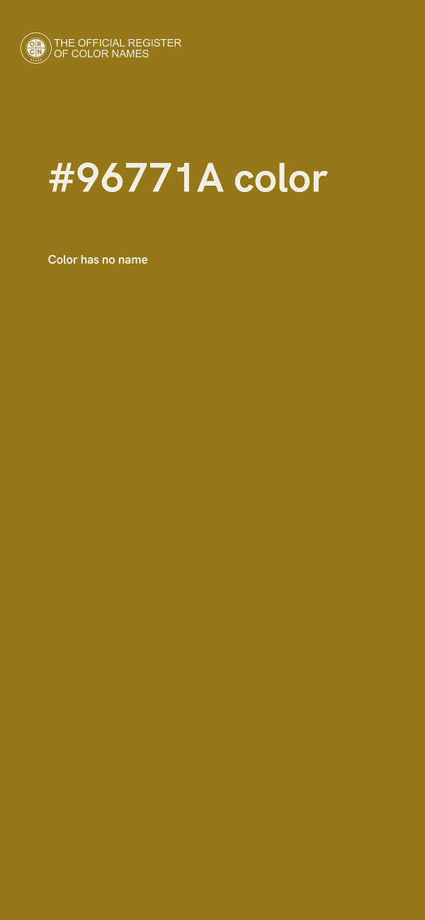 #96771A color image
