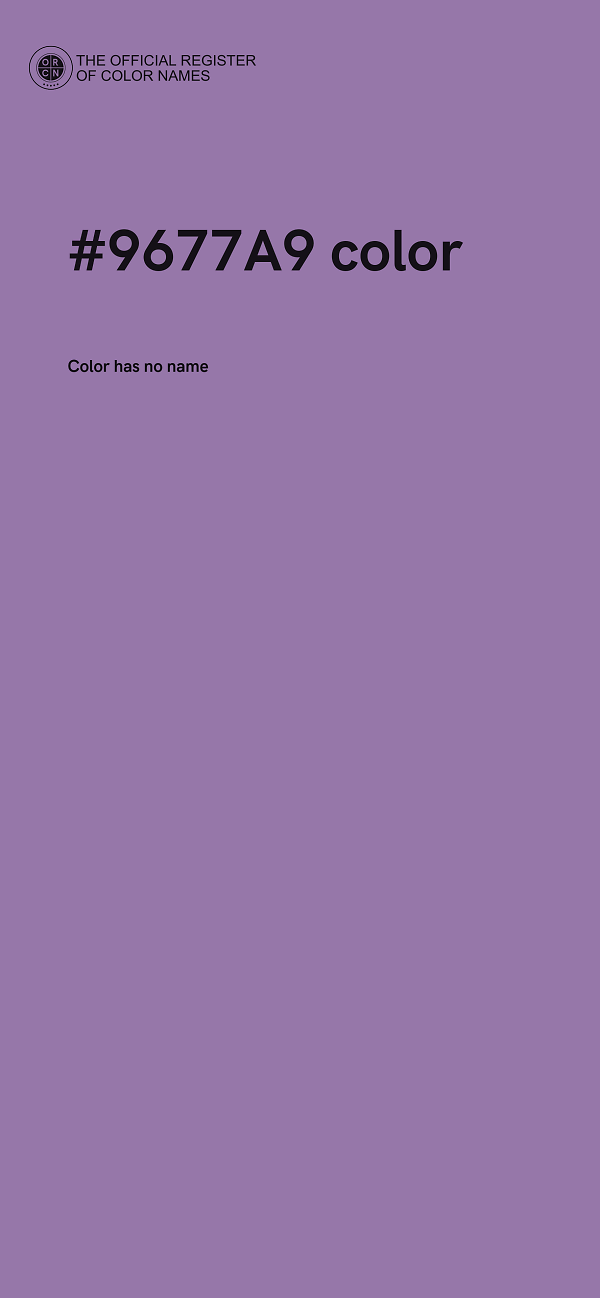 #9677A9 color image