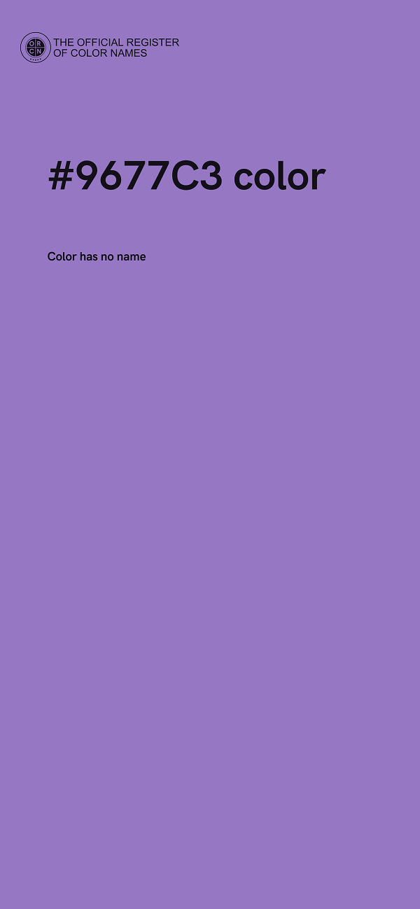 #9677C3 color image