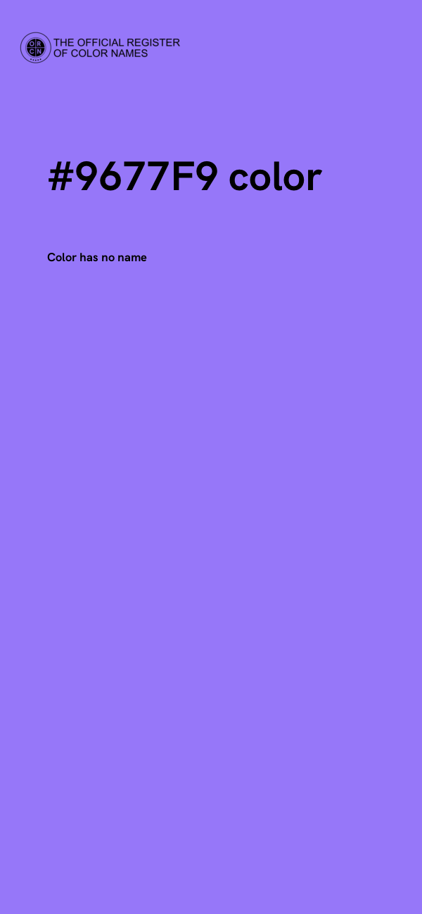 #9677F9 color image
